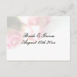  roze rozenbloem achtergrond bruiloft informatiekaartje