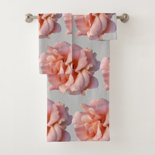 roze rozenbloem bad handdoek (Insitu)