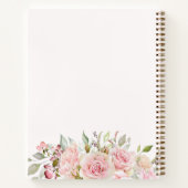 Roze Rozenbloem Bloemen Bakken Recept Notitieboek (Achterkant)