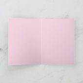 Roze Rozenbloem Bloemen Rozen Kaart  (Binnen)