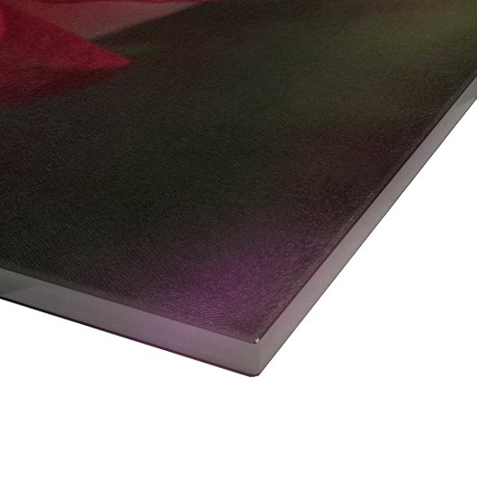 Roze rozenbloem bloemig snijplank (Hoek)