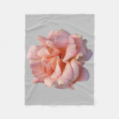 roze rozenbloem fleece deken (Voorkant)