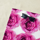 Roze Rozenbloem Handdoeken (In situ)