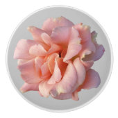 roze rozenbloem keramische knop (Voorkant)