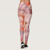 roze rozenbloem leggings (Achterkant)