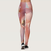 roze rozenbloem leggings (Achterkant)