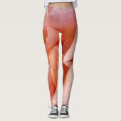 roze rozenbloem leggings (Voorkant)