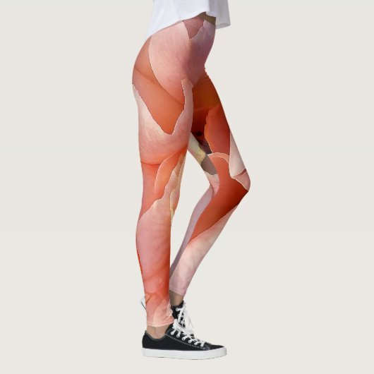 roze rozenbloem leggings (Rechts)