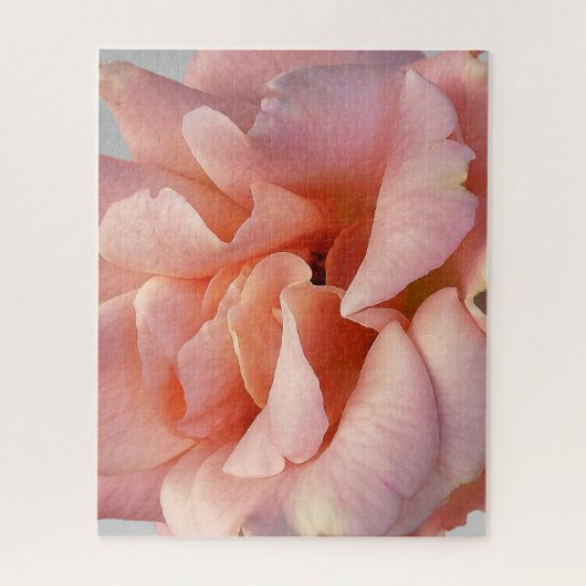roze rozenbloem legpuzzel (Verticaal)