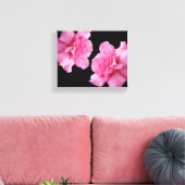 roze rozenbloem moderne minimalistische bloemen canvas afdruk (Insitu (Woonkamer))