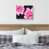  roze rozenbloem moderne minimalistische bloemen canvas afdruk (Insitu (Slaapkamer))