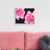  roze rozenbloem moderne minimalistische bloemen canvas afdruk (Insitu (Woonkamer))
