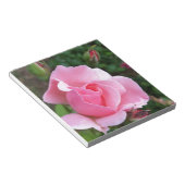 roze rozenbloem notitieblok (Schuin)