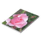roze rozenbloem notitieblok (Linkerzijde)