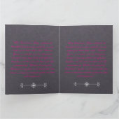 Roze rozenbloem - Romantische Kaart van de Valenti (Binnen)