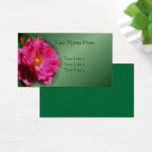 Roze rozenbloem Visitekaartje (Bureau)