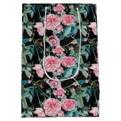 Roze Rozenbloem Waterverf Schilderen Art Rozen Medium Cadeauzakje (Achterkant)