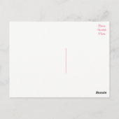 Roze Rozenbloemen Bedankt Bloemen Briefkaart (Achterkant)