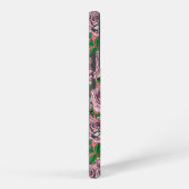 Roze rozenbloemen en goudvink vogels samsung galaxy hoesje (Rechterkant)