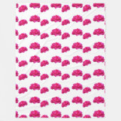roze rozenbloemen foto kunst fleece deken (Voorkant)