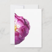 Roze rozenbloesem foto reactie Kaarten RSVP Kaartje (Achterkant)