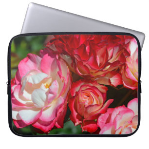 Roze rozenbloesems laptop sleeve
