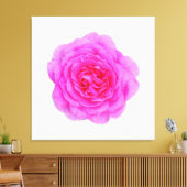 Roze rozencanvas afdrukken (Insitu (Woonkamer))