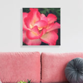 Roze rozencanvas afdrukken (Insitu (Woonkamer))