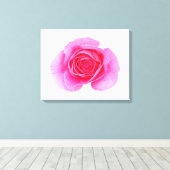 Roze rozencanvas afdrukken (Insitu (Houten vloer))
