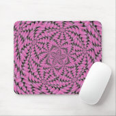 Roze rozendesign, Mousepad Muismat (Met muis)
