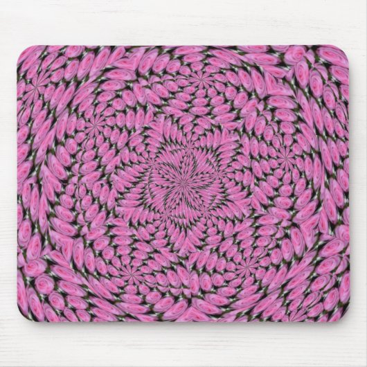 Roze rozendesign, Mousepad Muismat (Voorkant)