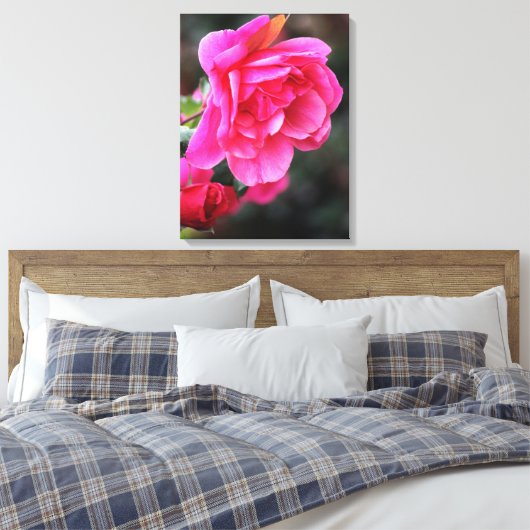  roze rozendoek afdrukken (Insitu (Slaapkamer))