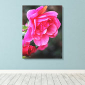  roze rozendoek afdrukken (Insitu (Houten vloer))