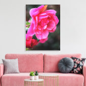  roze rozendoek afdrukken (Insitu (Woonkamer))