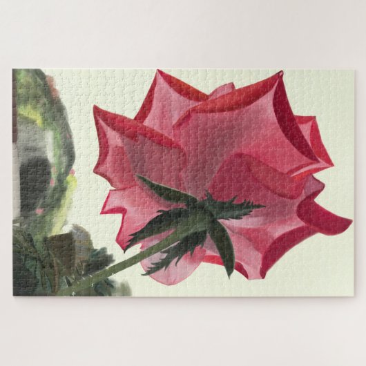 Roze Rozendool Legpuzzel (Horizontaal)