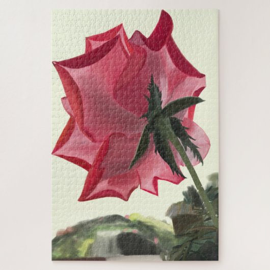 Roze Rozendool Legpuzzel (Verticaal)