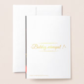 Roze rozenfoto - Hongaarse naam dag- luxe Folie Kaarten (Met envelop)