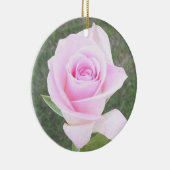 Roze rozengedenkteken Ornament-2 Keramisch Ornament (Rechts)