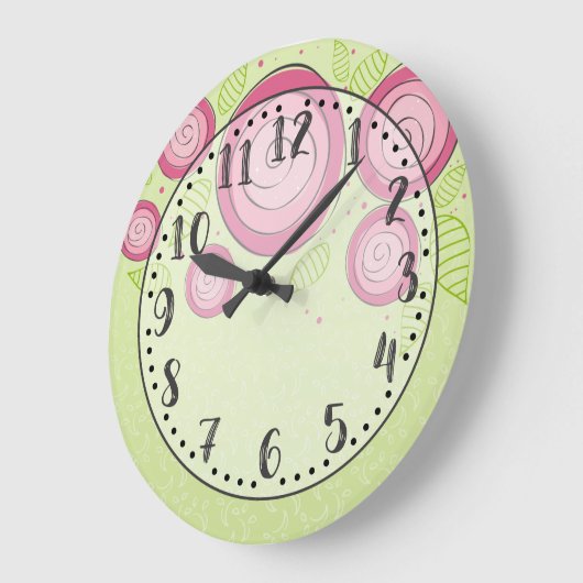 Roze rozenklok grote klok (Hoek)