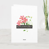 Roze Rozenknoppen Duits Groet Verjaardag Kaart (Achterkant)