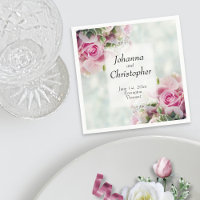 Roze Rozenknoppen en pioenen Elegante bruiloft