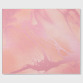 Roze Rozenkoraal Gesmolten Marmeren Glas Abstracte Cadeaupapier (Vlak)