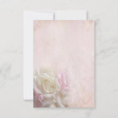 Roze Rozenkrans Eerste Communie Kaart (Achterkant)
