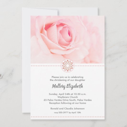 Roze Rozenkrek, Baptisme-uitvindingen (Voorkant)