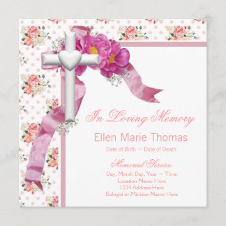 Roze Rozenkruis Ter Herinnering Gedenkplaat Kaart