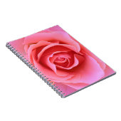 Roze Rozenlaptop Notitieboek (Rechterzijde)