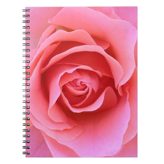 Roze Rozenlaptop Notitieboek (Voorkant)