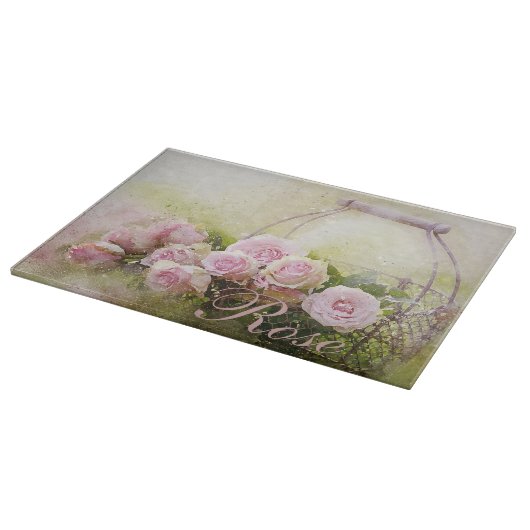 Roze rozenmandje snijplank (Hoek)