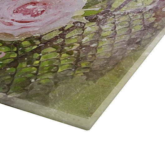 Roze rozenmandje snijplank (Hoek)