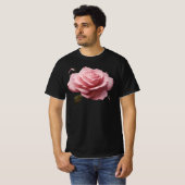 Roze rozenontwerp t-shirt (Voorkant volledig)